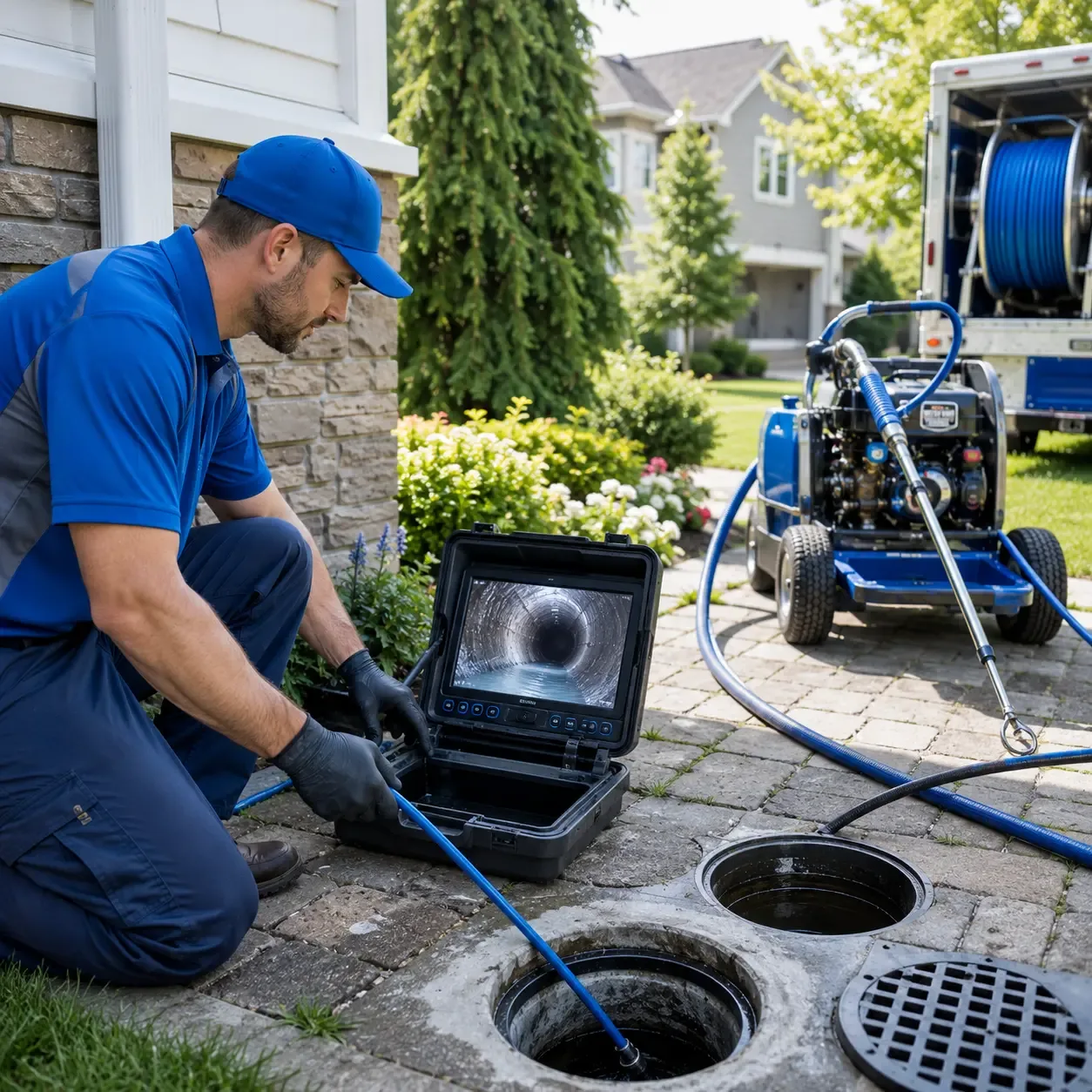 Outdoor drain cleaning professionals serving Everly, IA