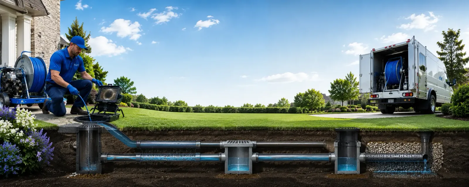 Outdoor drain cleaning information for Everly, IA
